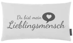 Magma Kissen Lieblingsmensch Weiß 30 x 50 cm