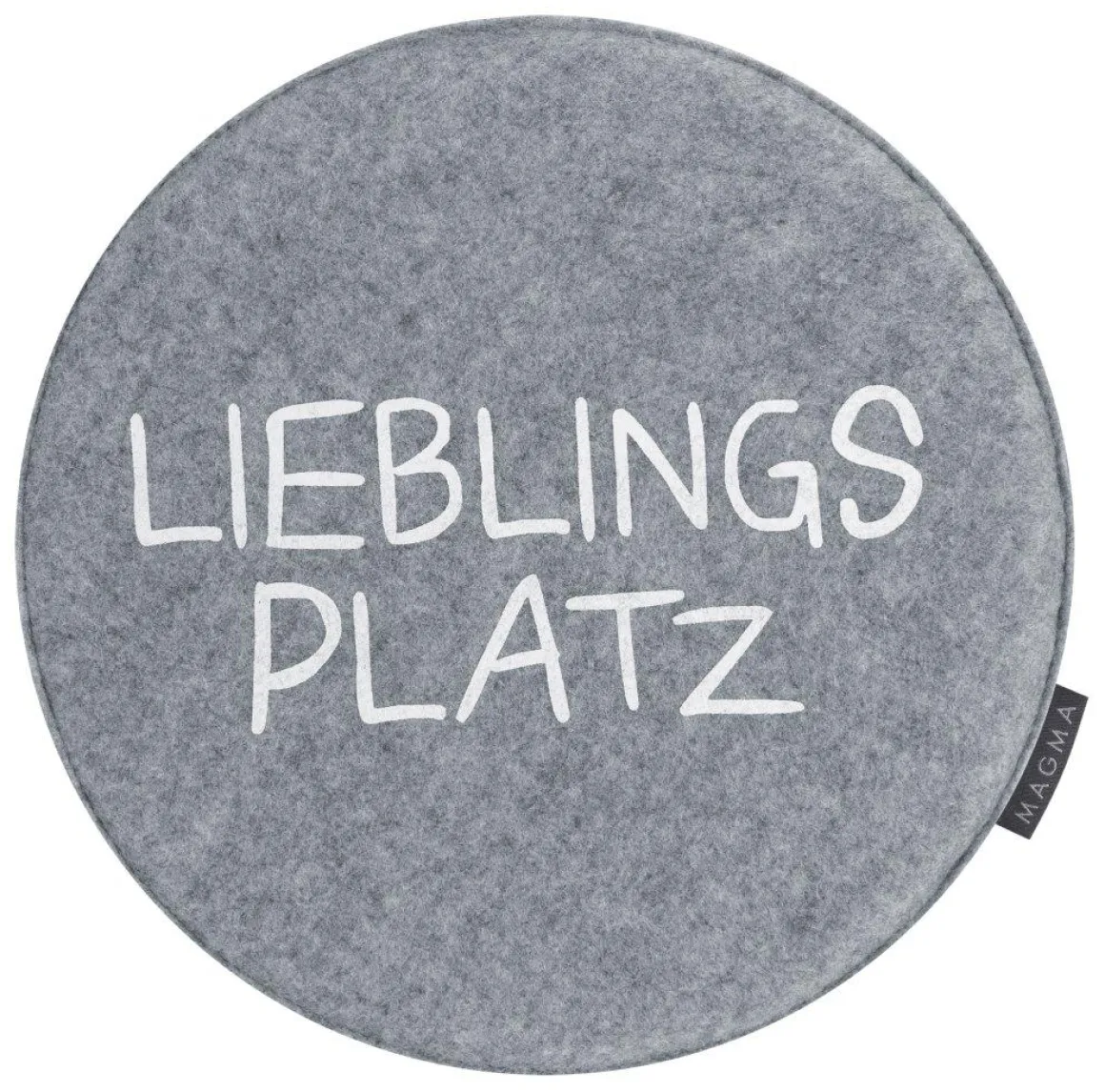 Magma Sitzkissen Avaro Lieblingsplatz Grau Ø 35 cm