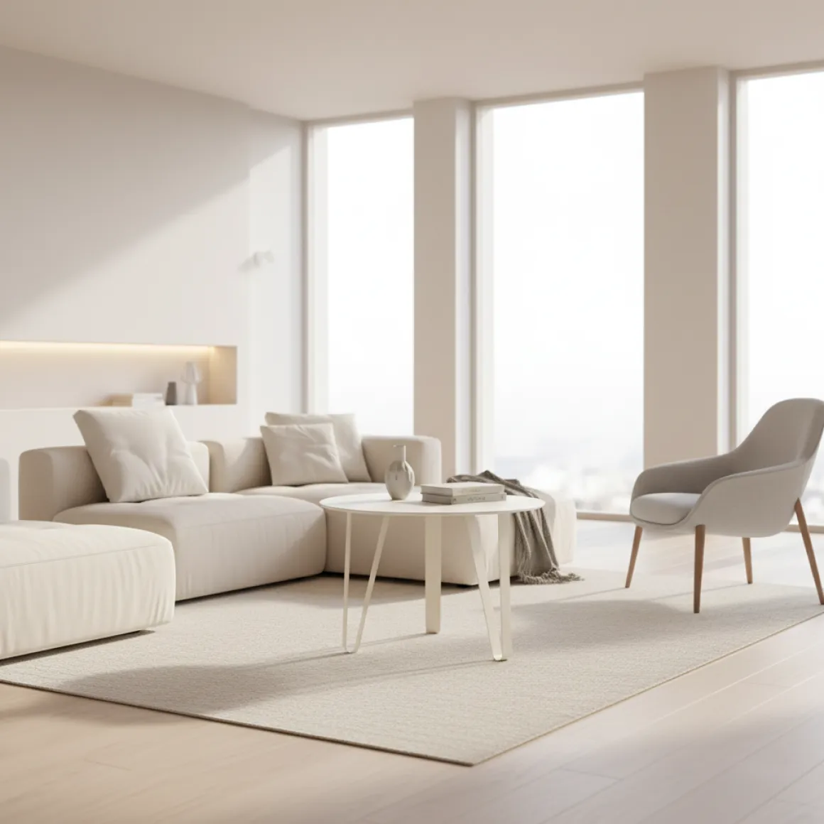 M2 Couchtisch Emil 2 Creme