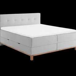 Meise Boxspringbett Catania mit Bettkasten Hellgrau 180 x 200 cm
