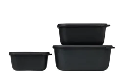 Mepal 3-tlg Set Cirqula eckig Nordic Black
