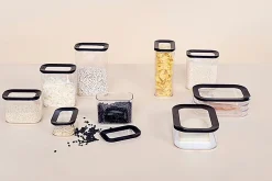 Mepal 3-tlg Vorratsdosen-Set Modula Schwarz