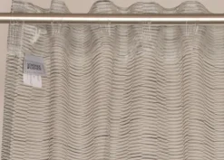 Meshwork Vorhang mit verdecktem Schlaufenband 130x250cm,grau