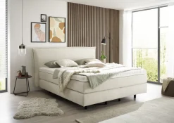 Mondo Boxspringbett Barell Elfenbein 180 x 200 cm