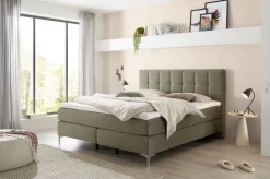 Mondo Boxspringbett Barell Flaschengrün 180 x 200 cm
