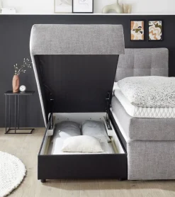 Mondo Boxspringbett Barell Graphit 180 x 200 cm