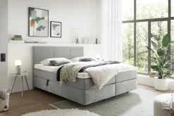 Mondo Motor-Boxspringbett Barell Grau 180 x 200 cm
