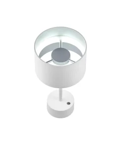 Musterring Akku LED Tischlampe Loop Weiß