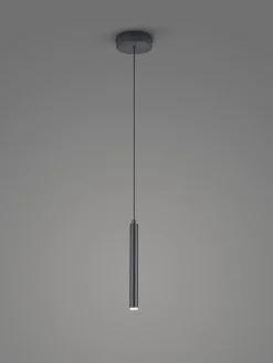 Musterring 1-flg LED Pendellampe Calina Schwarz