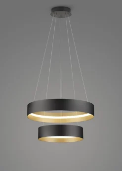 Musterring 2-flg LED Pendellampe Loop