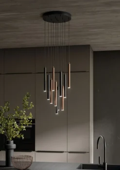 Musterring 11-flg LED Pendelleuchte Calina