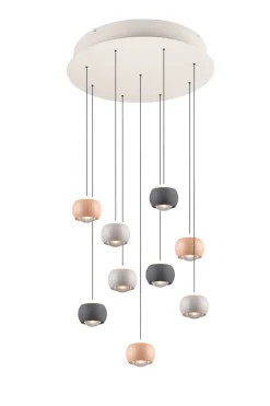 Musterring 9-flg LED Pendelleuchte Cannon Bunt