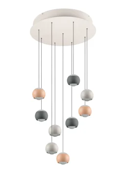 Musterring 9-flg LED Pendelleuchte Cannon Bunt