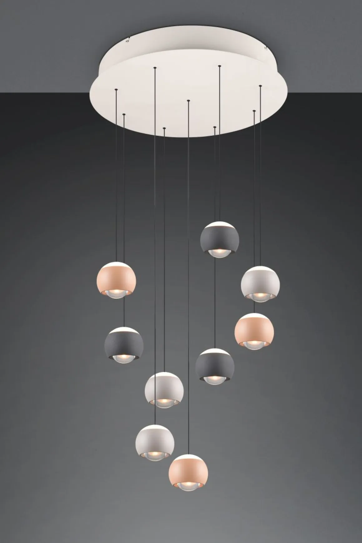 Musterring 9-flg LED Pendelleuchte Cannon Bunt