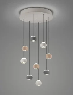 Musterring 9-flg LED Pendelleuchte Cannon Bunt