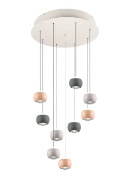 Musterring 9-flg LED Pendelleuchte Cannon Bunt