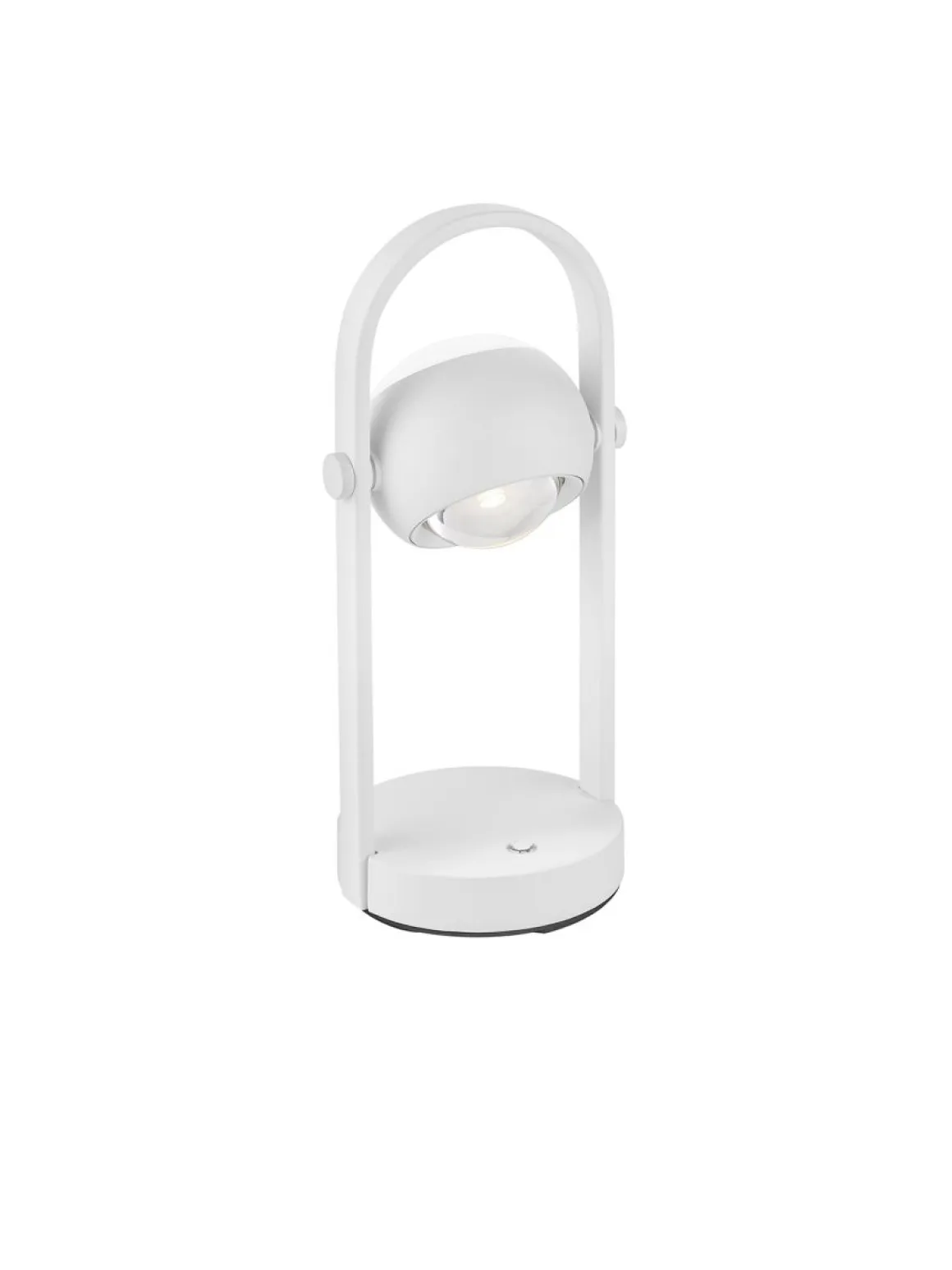 Musterring 1-flg LED Tischlampe Cannon Weiß
