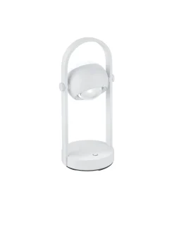 Musterring 1-flg LED Tischlampe Cannon Weiß