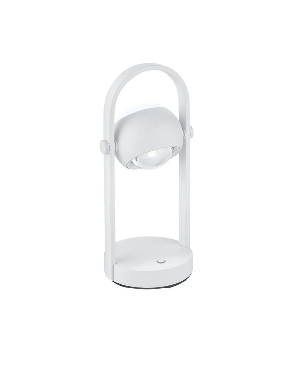 Musterring 1-flg LED Tischlampe Cannon Weiß