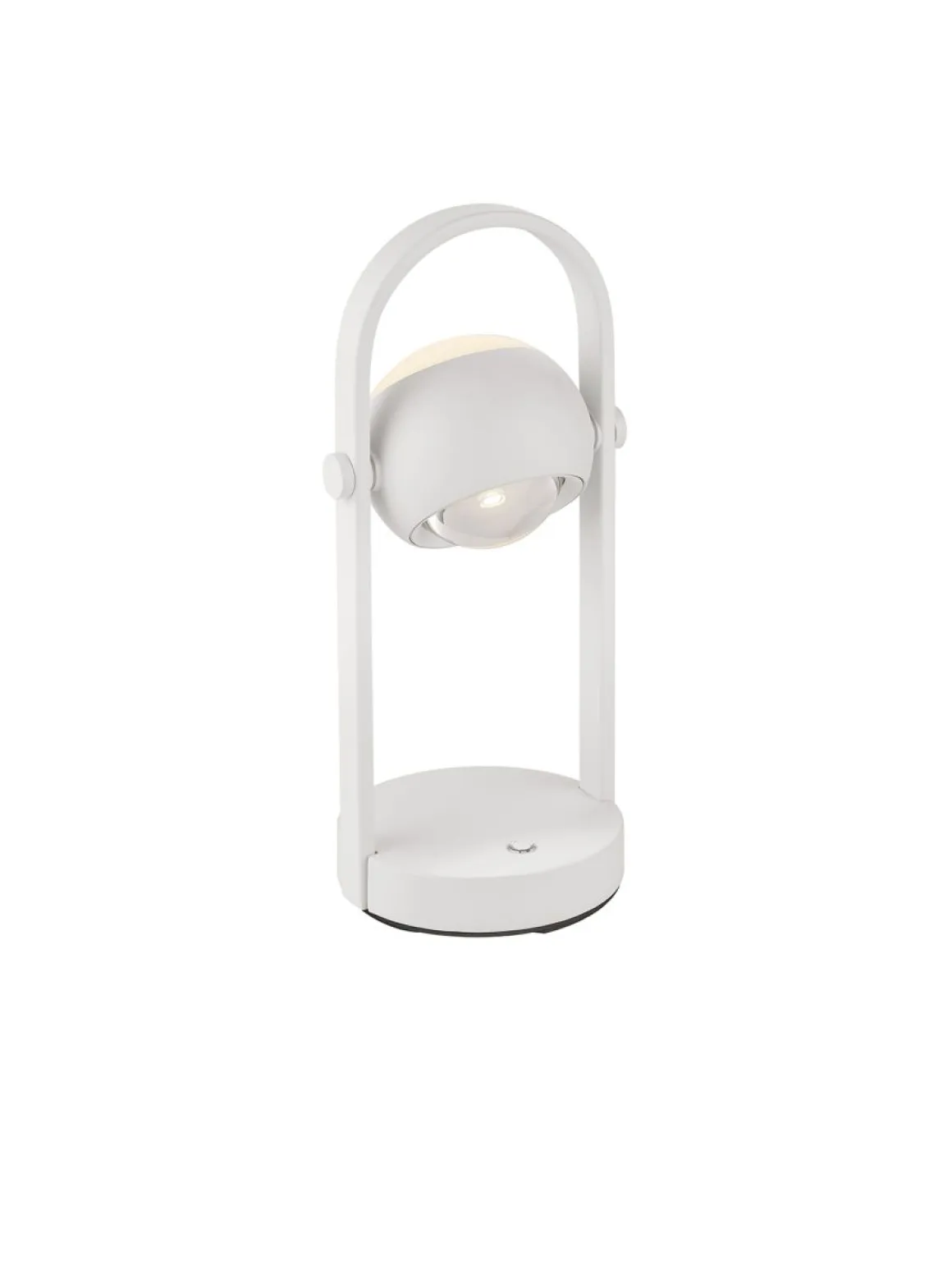 Musterring 1-flg LED Tischlampe Cannon Weiß