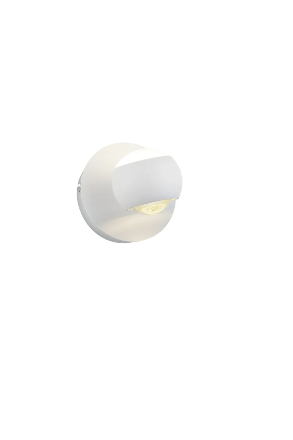 Musterring 1-flg LED Wandlampe Cannon Weiß