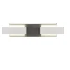 Musterring 2-flg LED Wandlampe Rivera Nickelfarben