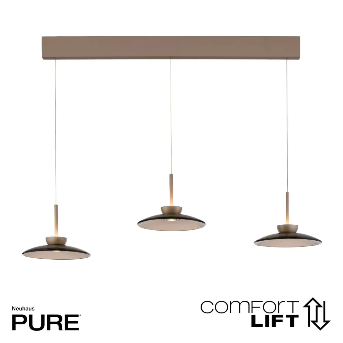 Neuhaus PURE 3-flg LED Pendellampe Pure Moon