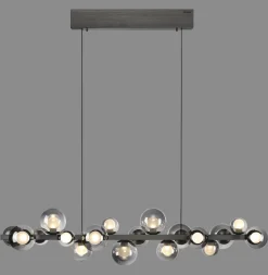 Neuhaus Pure 18-flg LED Pendelleuchte E-Popup Grau