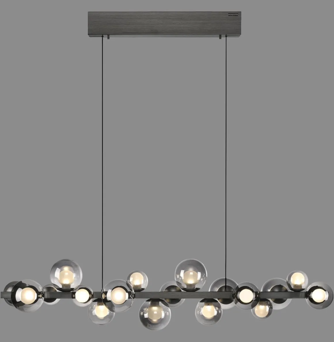 Neuhaus Pure 18-flg LED Pendelleuchte E-Popup Grau