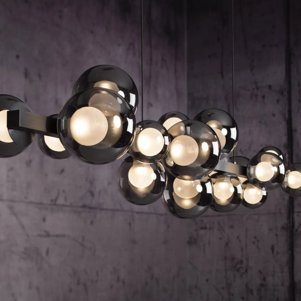 Neuhaus Pure 18-flg LED Pendelleuchte E-Popup Grau