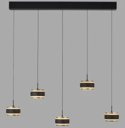 Neuhaus Pure 5-flg LED Pendelleuchte Falling Rings