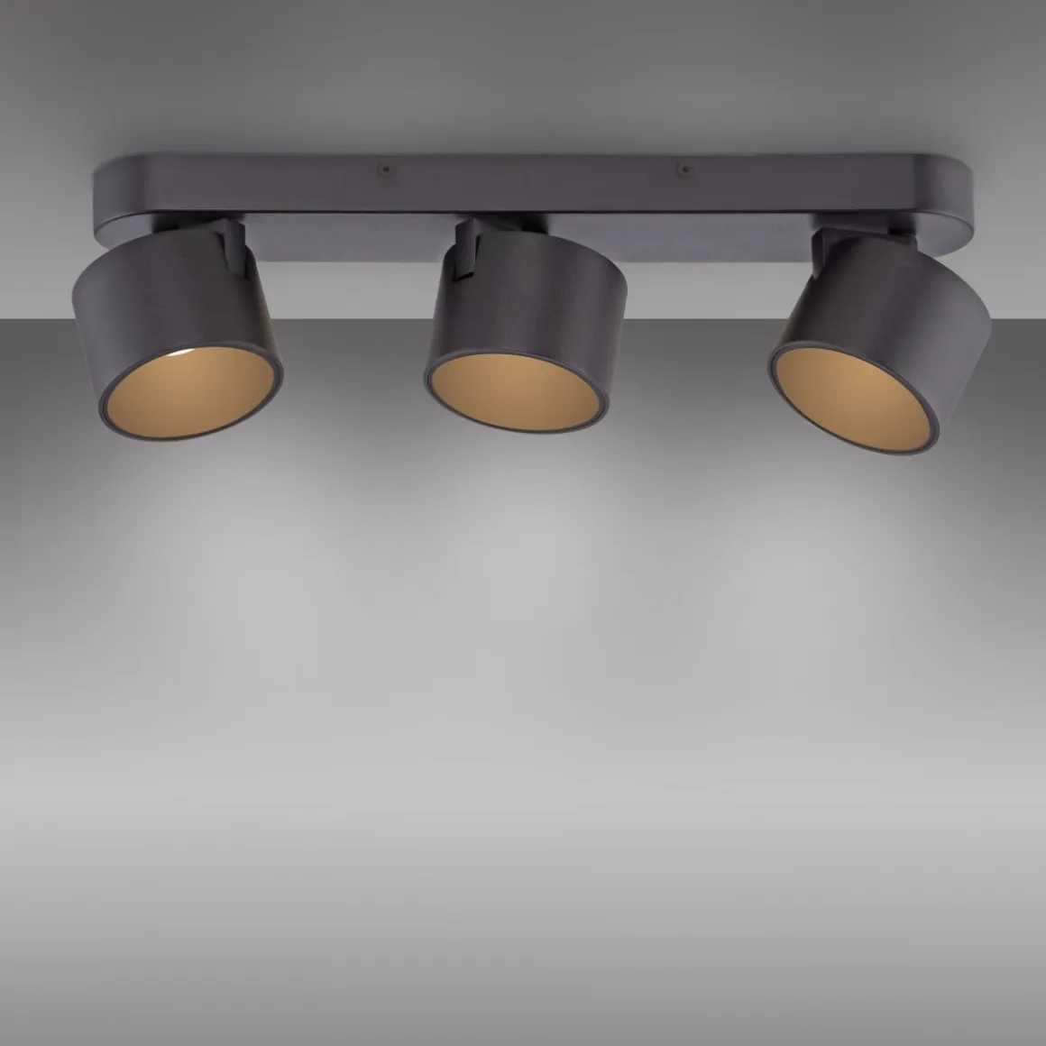 Neuhaus Pure 3-flg LED Spot Cup Schwarz