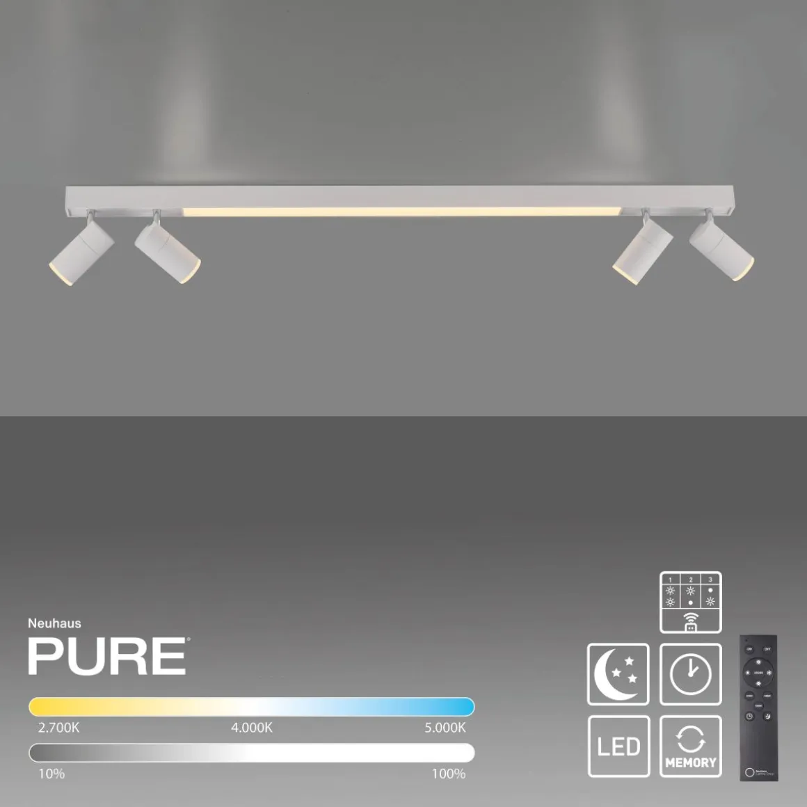 Neuhaus Pure 4-flg LED Spot Lines Spot