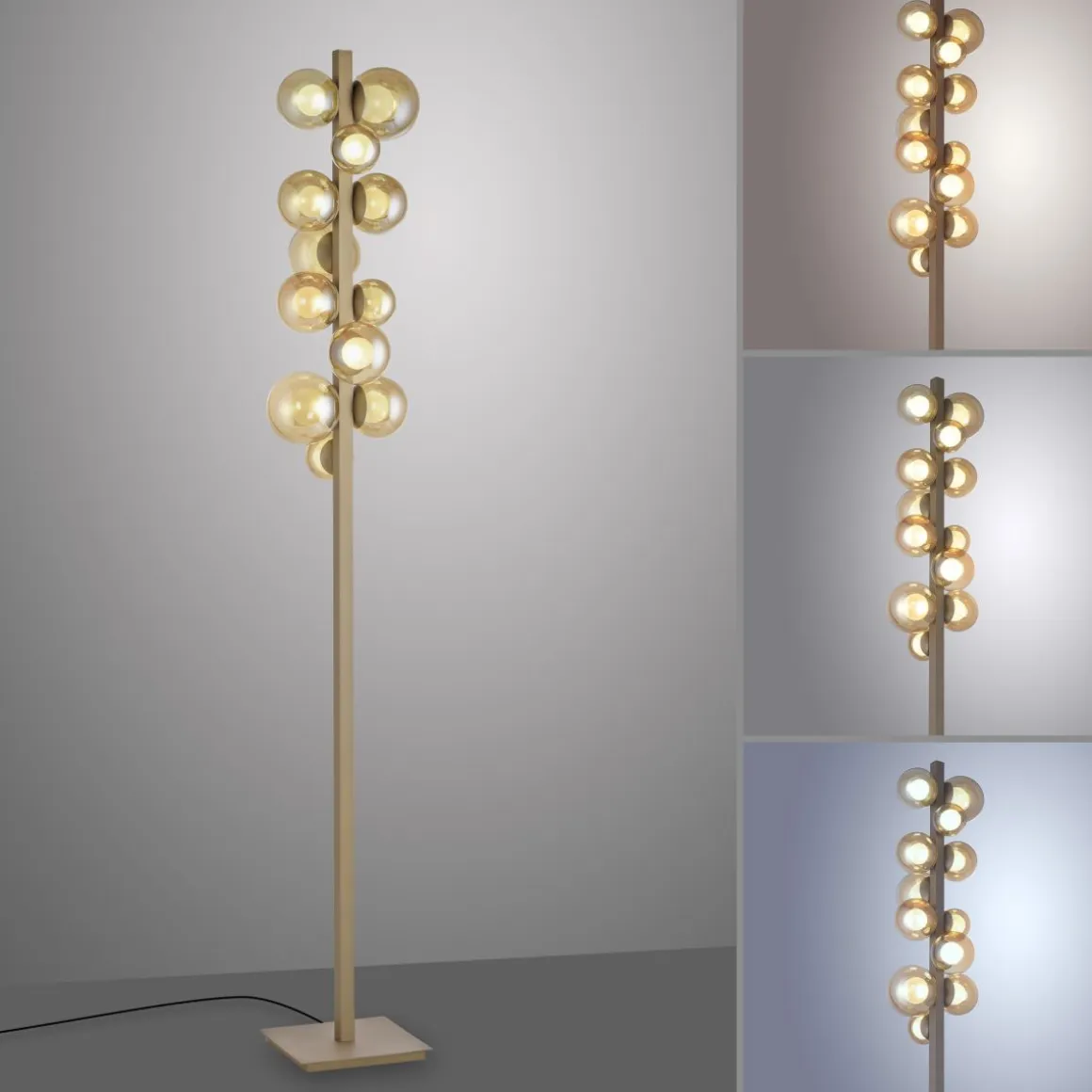 Neuhaus Pure 12-flg LED Stehlampe Popup Amber
