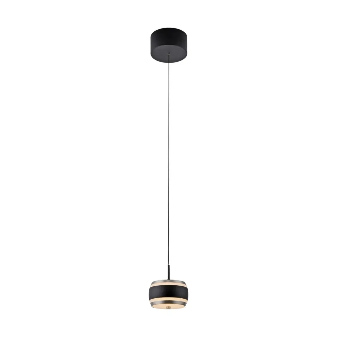 Neuhaus Pure LED Pendelleuchte Falling Rings Schwarz