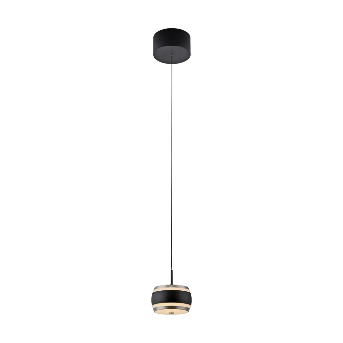 Neuhaus Pure LED Pendelleuchte Falling Rings Schwarz