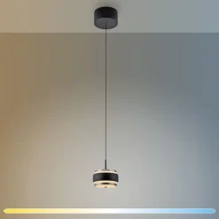 Neuhaus Pure LED Pendelleuchte Falling Rings Schwarz