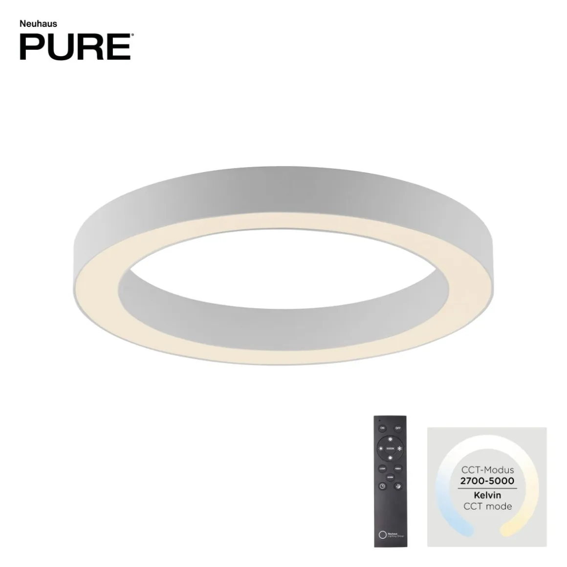 Neuhaus Pure LED Pendelleuchte Lines Ø 35 cm