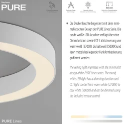 Neuhaus Pure LED Pendelleuchte Lines Ø 35 cm