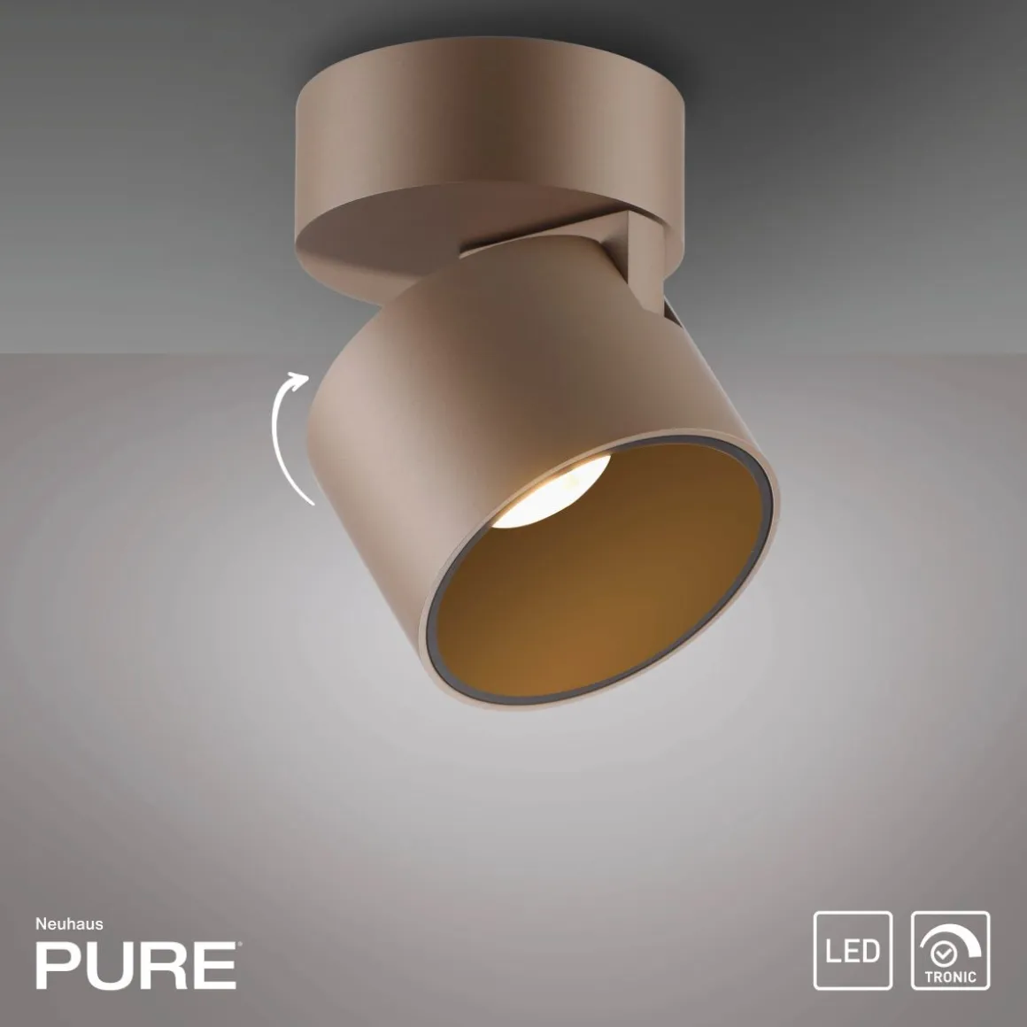 Neuhaus Pure LED Spot Cup Bronzefarben
