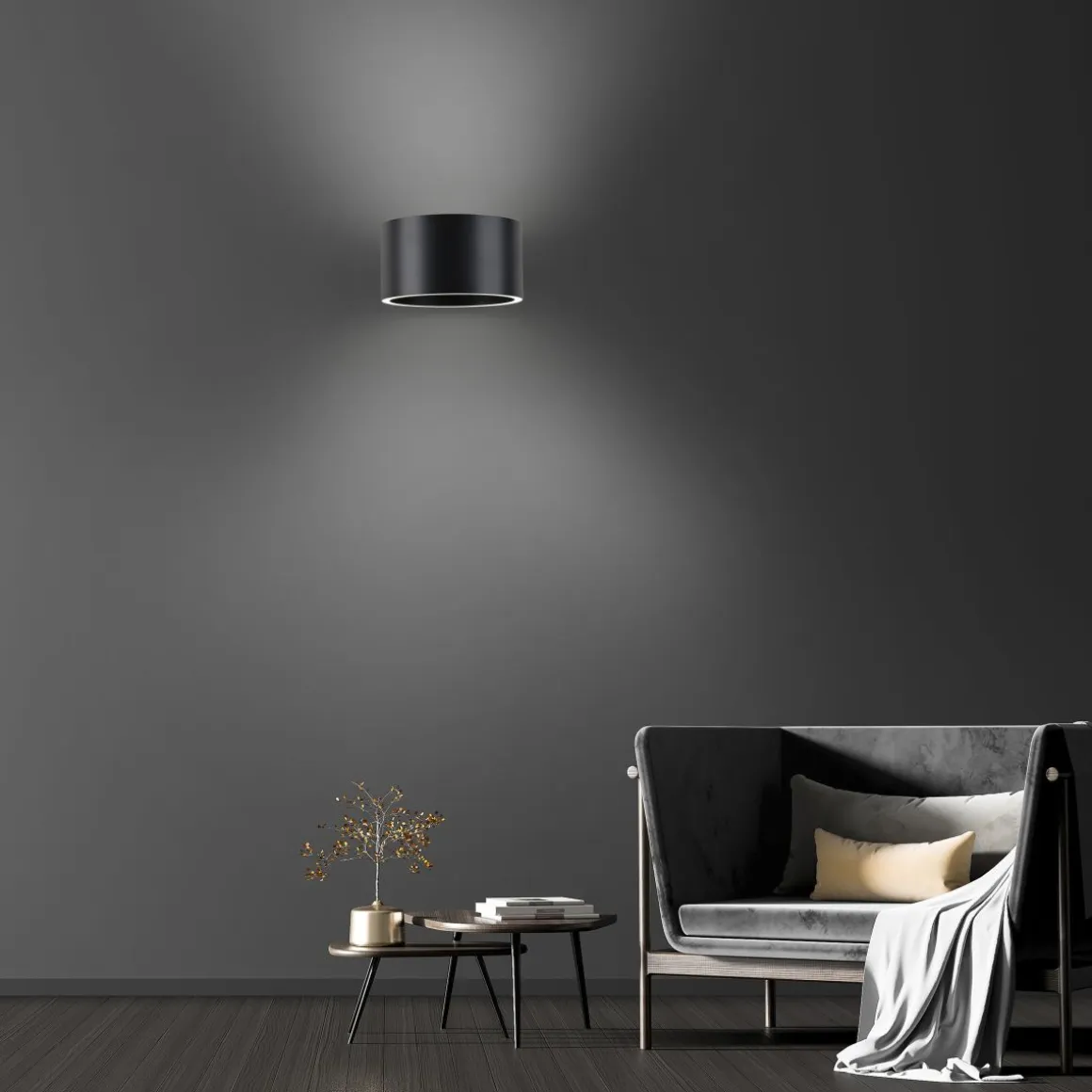 Neuhaus Pure LED Wandlampe Clipse Grau