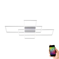 Neuhaus Q Deckenleuchte Q-Inigo Stahl 101 x 75 cm
