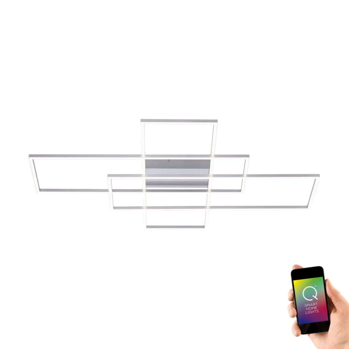 Neuhaus Q Deckenleuchte Q-Inigo Stahl 101 x 75 cm
