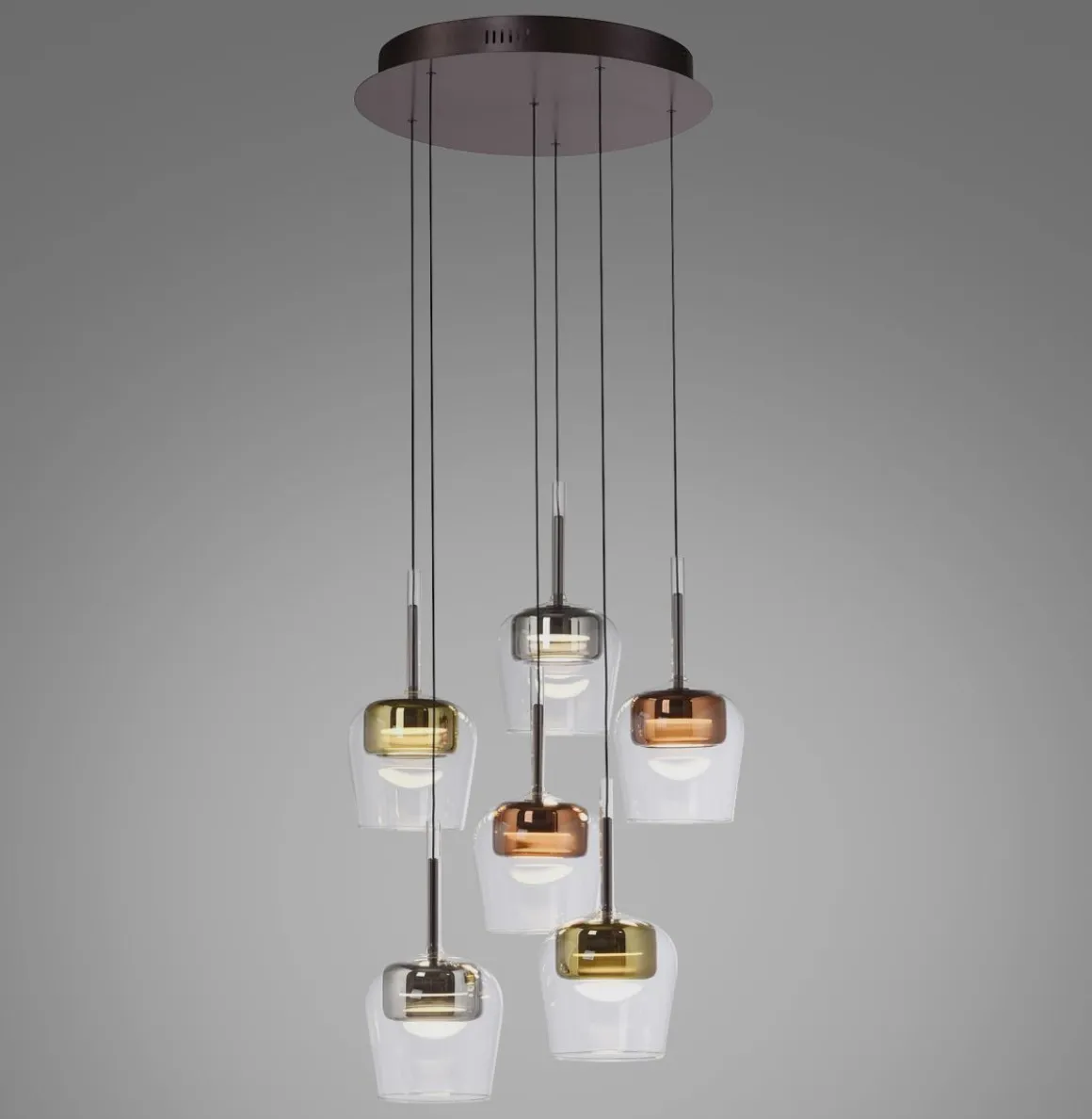 Neuhaus Q 6-flg LED Pendellampe Q-Kon