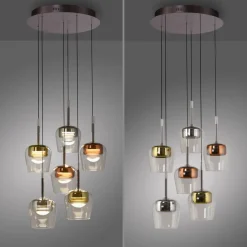 Neuhaus Q 6-flg LED Pendellampe Q-Kon
