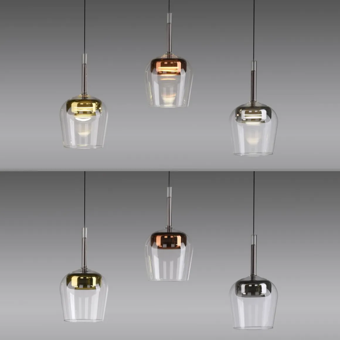 Neuhaus Q 3-flg LED Pendellampe Q-Kon 3flg