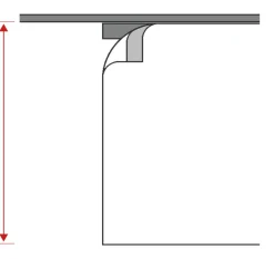 Neutex Schiebevorhang Biella mit Alupaneelwagen Wollweiß 60 x 245 cm