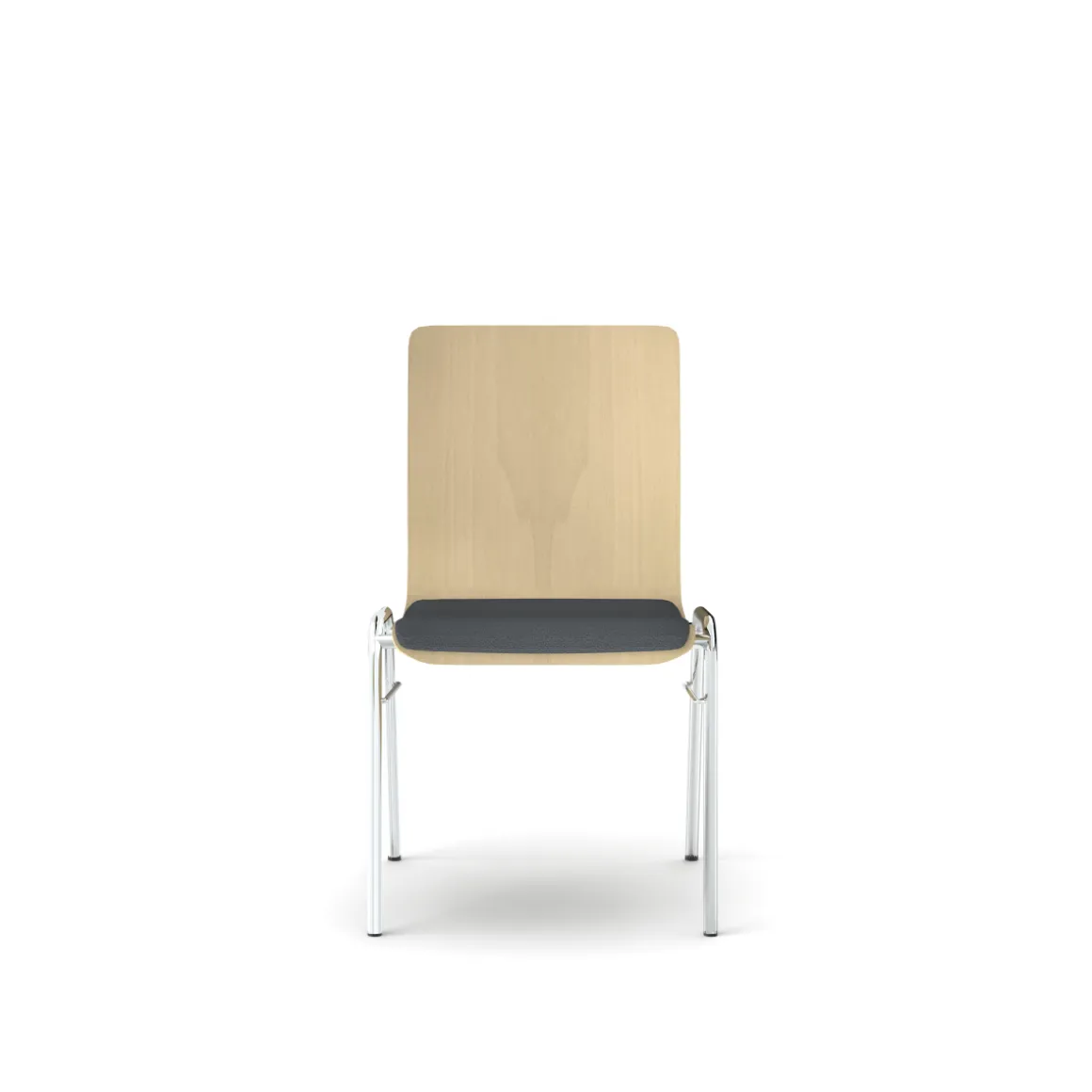 Objektstuhl Wing Schale Beech