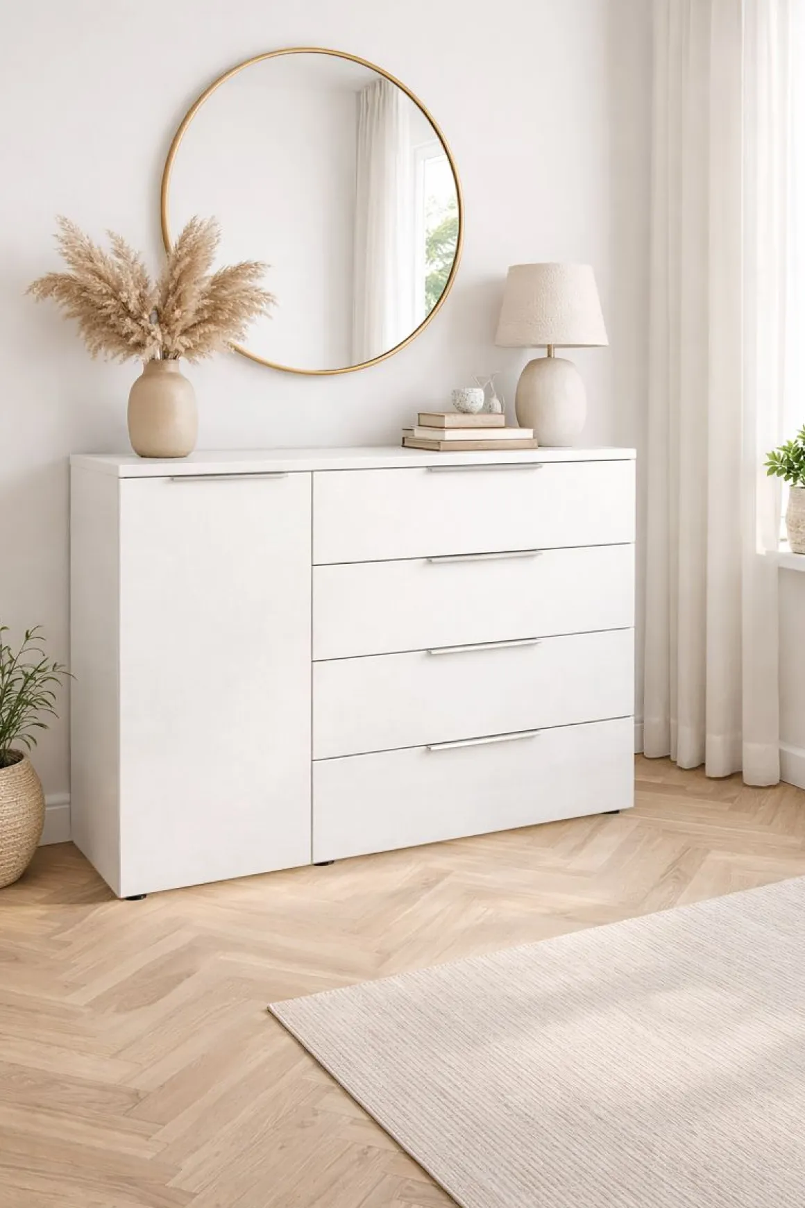 Oeseder Kommode Como Weiß 120 x 80 cm