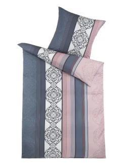 OptiDream Mikrofaser-BettwÀsche Lisia Blau-Rosa 135 x 200 cm